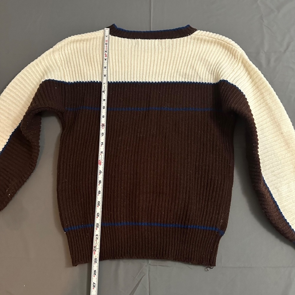 Vintage 20 ANS Sweater Mens‎ Medium Multicolor Abstract Chunky Knit 90s - Picture 7 of 8